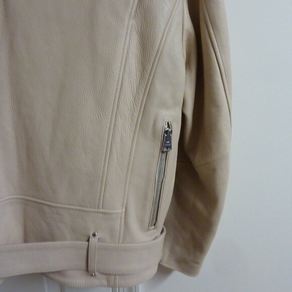 Mackage Clement Oversized R Fill Leather Biker Jacket - Picture 8 of 15